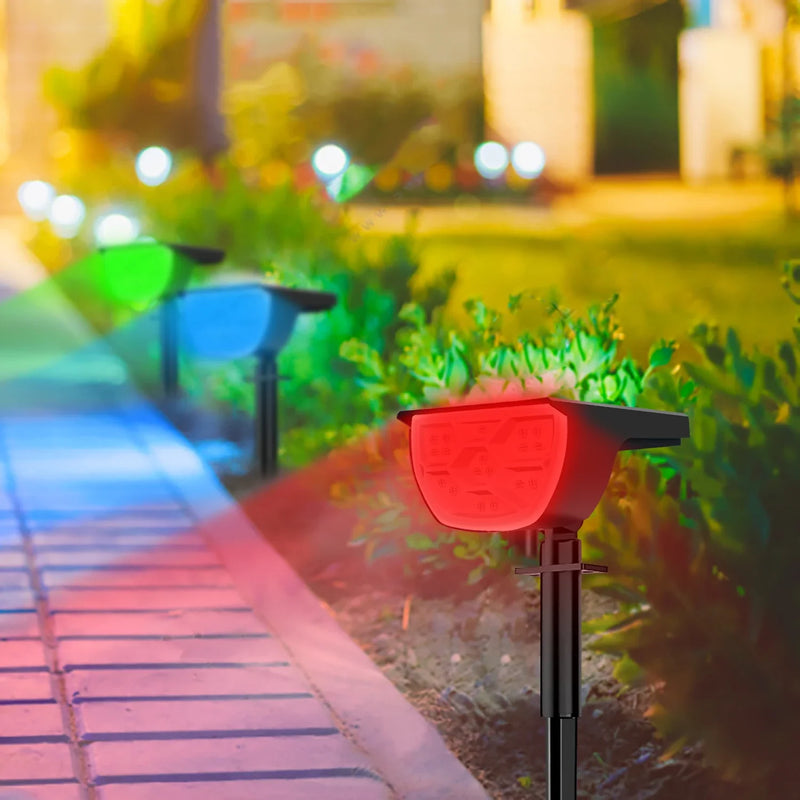 Axyaa RGB Solar Landscape Spotlights 2-in-1 Wireless Wall Lamp