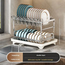 Axyaa Over Sink Dish Drying Rack Utensil Holder Countertop Organizer