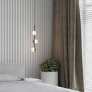 Axyaa Modern Black Gold Glass Ball LED Ceiling Chandelier for Living Dining Bedroom