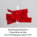 Axyaa Big Bang LED Pendant Lights Red White Postmodern Art Decor D65cm