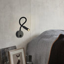 Axyaa Simple Hose LED Wall Lamp with Switch - High Sense Bedside Lighting