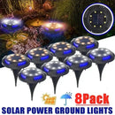 Axyaa Solar Disk Light Garden Spotlight Underground Deck Lamp LED Decor
