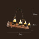 Axyaa Retro Solid Wood Art Lamp for Bar Restaurant Corridor - Creative Wall Decor