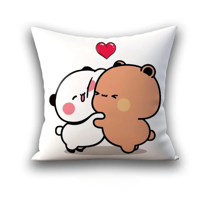 Axyaa 45x45 Cushion Cover, Cute Square Pillowcase, Birthday Wedding Gift