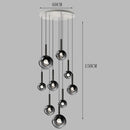 Axyaa Minimalist Glass Headboard Pendant Lamp for Luxury Bedroom