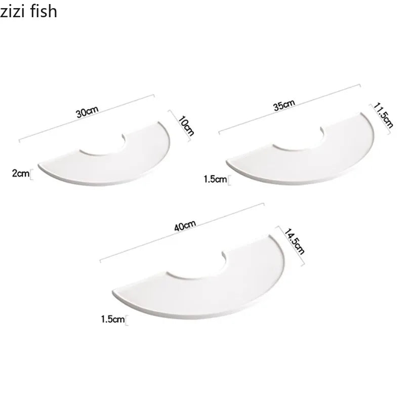 Axya White Ceramic Dining Plate for Restaurant, Sushi, Dessert, Pasta - Molecular Cuisine