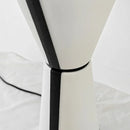 Axyaa Ceramic Table Lamp with Fabric Lampshade for Living Room Bedroom Decor
