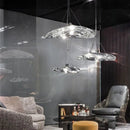 Axyaa Manta Glass Pendant Lamp: Stylish Lighting for Home & Hospitality Settings
