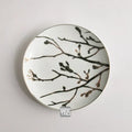 Axyaa Sakura Set Plate Black White Wall Decoration Hanging Plate Coffee Living Room