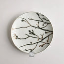 Axyaa Sakura Set Plate Black White Wall Decoration Hanging Plate Coffee Living Room