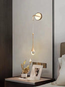 Axyaa Nordic Crystal Bedside Wall Lamp: Modern Luxury Lighting Fixtures