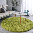 Axyaa Gray Fluffy Plush Carpet Round Rug for Living Room, Kids Bedroom, Nursery & Home Decor