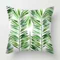 Tropical Plants Parrot Feather Cushion Cover for Sofa by Axyaa