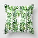 Tropical Plants Parrot Feather Cushion Cover for Sofa by Axyaa