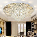 Axyaa Modern Luxury Dimmable LED Chandelier K9 Cristal Ceiling Lighting Chrome Fixtures