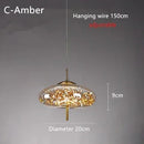 Axyaa Glass Pendant Lights: Nordic Art Star Hotel Chandelier, Long Line Luxury Design