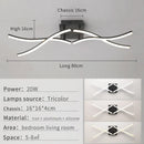 Axyaa Rotatable LED Ceiling Light Tricolor Dimmable Modern Chandelier Gray