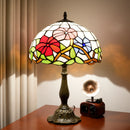 Axyaa 12“ Stained Glass Table Lamp - Bedroom, Living Room, Office Decor