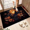 Axyaa Halloween Ghost Face Pumpkin Lantern Floor Mat