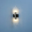 Axyaa Crystal Wall Lamp for Living Room Bedroom TV Background Sconce