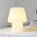 Axyaa Nordic Glass Desk Lamp with LED for Bedroom and Living Room