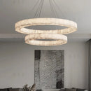 Axyaa Marble Pendant Light: Luxurious Circular Post-Modern Villa Duplex Lighting