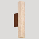 Axyaa Vintage Yellow Travertine Stone LED Wall Lamp