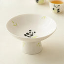 Axyaa Panda Fruit Dish Handmade Pastry Plate Food Storage Tray Household Hospitality Plates