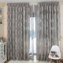 Axyaa European Jacquard Style Gray Curtains: Elegant 20-40% Blackout Drapes for Home Decor
