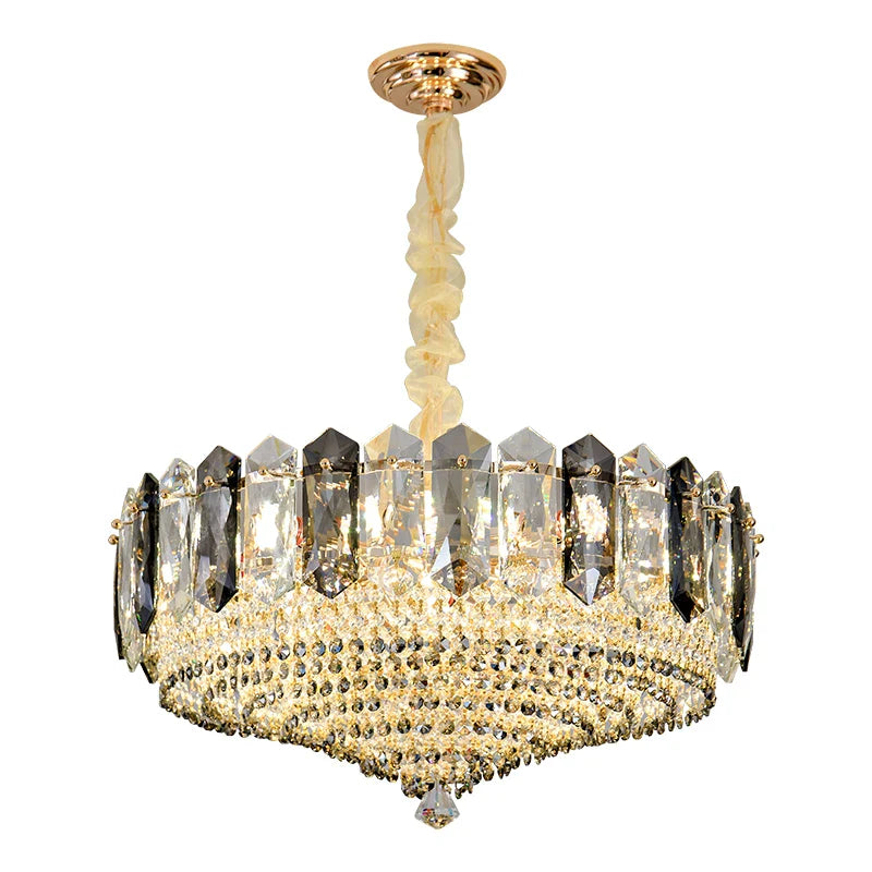 Axyaa Crystal Chandelier for Duplex Villa Hall - Elegant Living Room Lighting