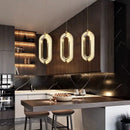 Axya Luxury Acrylic LED Chandelier for Living Room & Bedroom