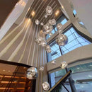 Axyaa Nordic Stair Chandelier Living Room Dining Pendant Ceiling Light