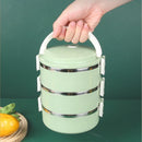 Axyaa Stainless Steel Thermal Bento Lunch Box with Leakproof Lids