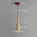 Axyaa Yellow Travertine LED Pendant Light - Japanese Style Glass Fixture for Home Décor
