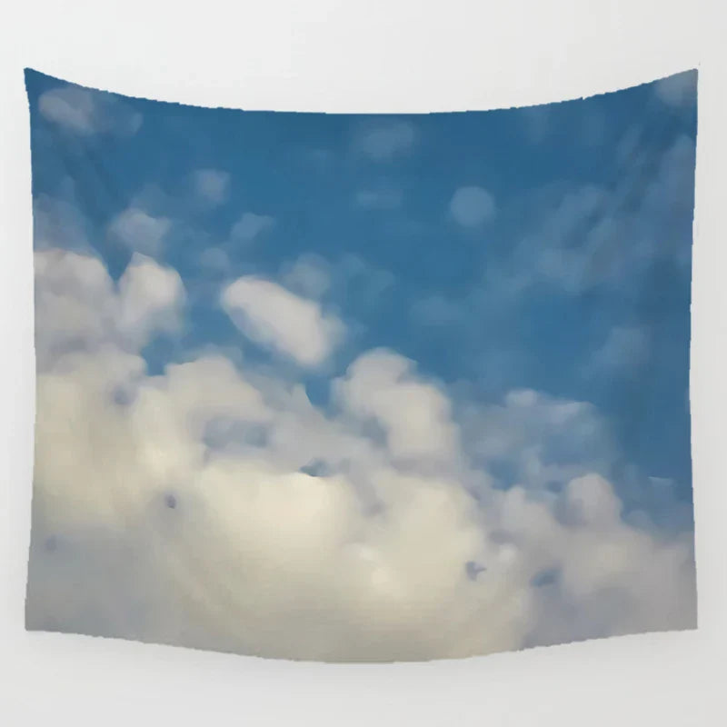 Axyaa Melodious Clouds Art Tapestry Wall Hanging - Hippie Bedroom Dorm Room Decor