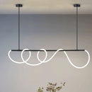 Axyaa Modern Long Hose LED Ceiling Chandelier for Dining Room Kitchen Bar