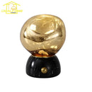 Axyaa Glass Marble Table Lamp Touch Switch USB Charging Decor Desk Lights