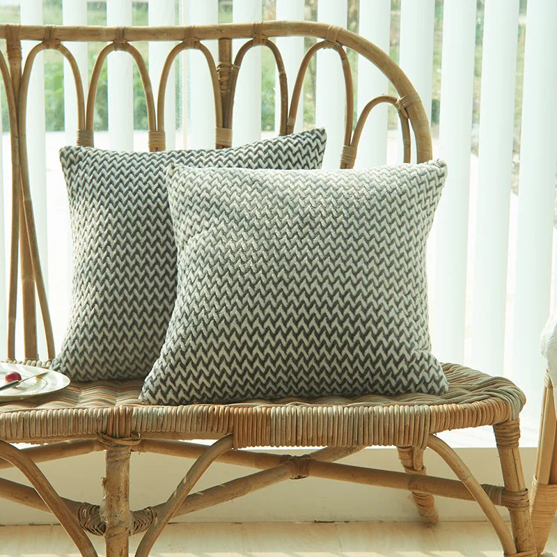 Axyaa Chevron Pattern Cushion Covers 45x45 for Home Decor