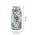 Axyaa Blue & White Porcelain Antique Vase - New Chinese Style Large Flower Arrangement