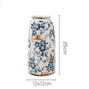 Axyaa Blue & White Porcelain Antique Vase - New Chinese Style Large Flower Arrangement