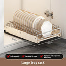 Axyaa Stainless Steel Dish Rack Cabinet Organizer Under Sink Basket