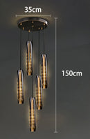 Axyaa Crystal Chandeliers: Modern LED Ceiling Lamp for Living Room