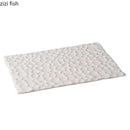 Axya Ceramic Hammer Pattern Rectangular Flat Plate for Molecular Cuisine Tableware