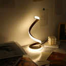 Axyaa LED Spiral Table Light with USB | Adjustable Brightness, Warm White, Bedroom, Living Room