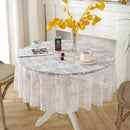 Axyaa White Lace Tablecloth for Wedding Decor and Events
