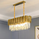 Axyaa Luxury Crystal Ceiling Chandelier - Elegant Pendant Lighting for Home Decor