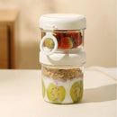 Axyaa Portable Salad Cup with Spoon: Fitness Food Container for Breakfast and Oats