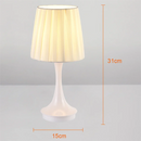 Axya LED Fabric Lampshade Table Lamp for Minimalist Bedroom & Dining Room