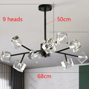 Axyaa Crystal Chandelier Dining Room Ceiling Light Luxury Pendant Lamp