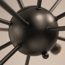 Adjustable Spider Iron Chandelier, Industrial Satellite Lighting for Living Room by Axyaa